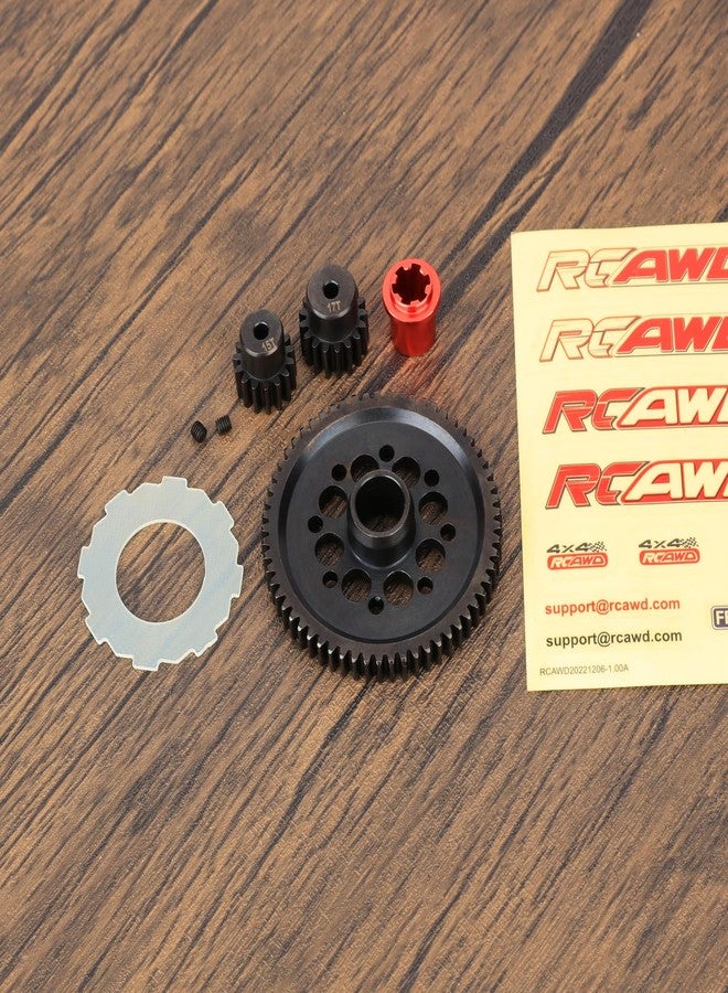 RCAWD ترس فولاذي من RCAWD ذو 61 سنًا مع ترس صغير ذو 15 سنًا و17 سنًا لسيارات ARRMA 1/10 Gorgon 4X2 Series المُحسّنة - Image 4